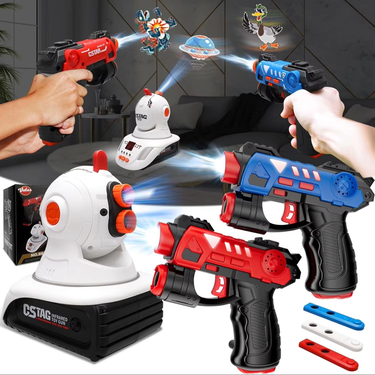 Laser Tag Set Kids - VATOS Proiettore di etichette laser a