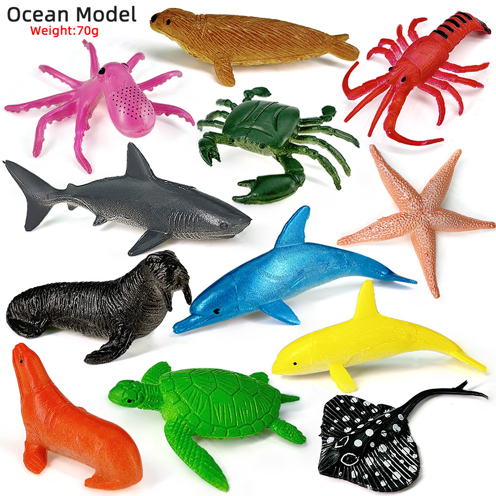 Sandbox Play Set - 12 pezzi oceano vita marina set