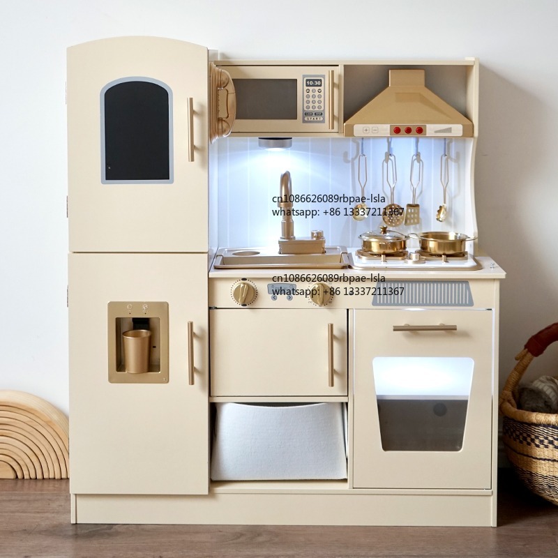 Kids Toys Kitchen Set - Set da Cucina Educativo in Legno