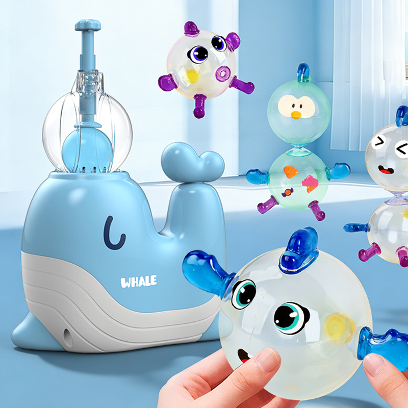 Kids Quirky Toys - Palla Magica Whale BOBOLE, Gonfiatore per