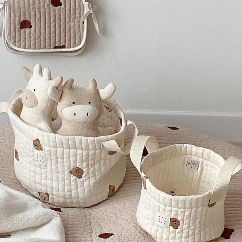 Simpatico orso ricamo borsa pe - Kids Toys Basket recensione e prezzo